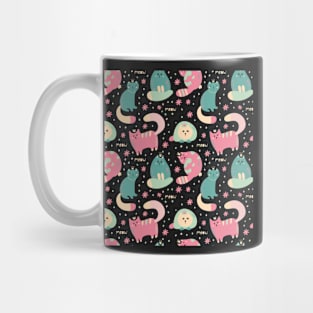 Colorful Cat Pattern Mug